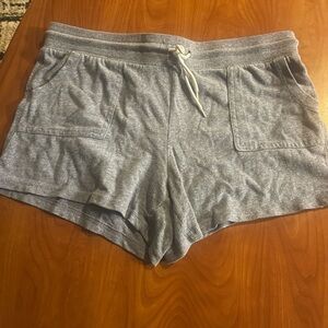 Athletic Works Heather Gray Drawstring Athletic Lounge Shorts